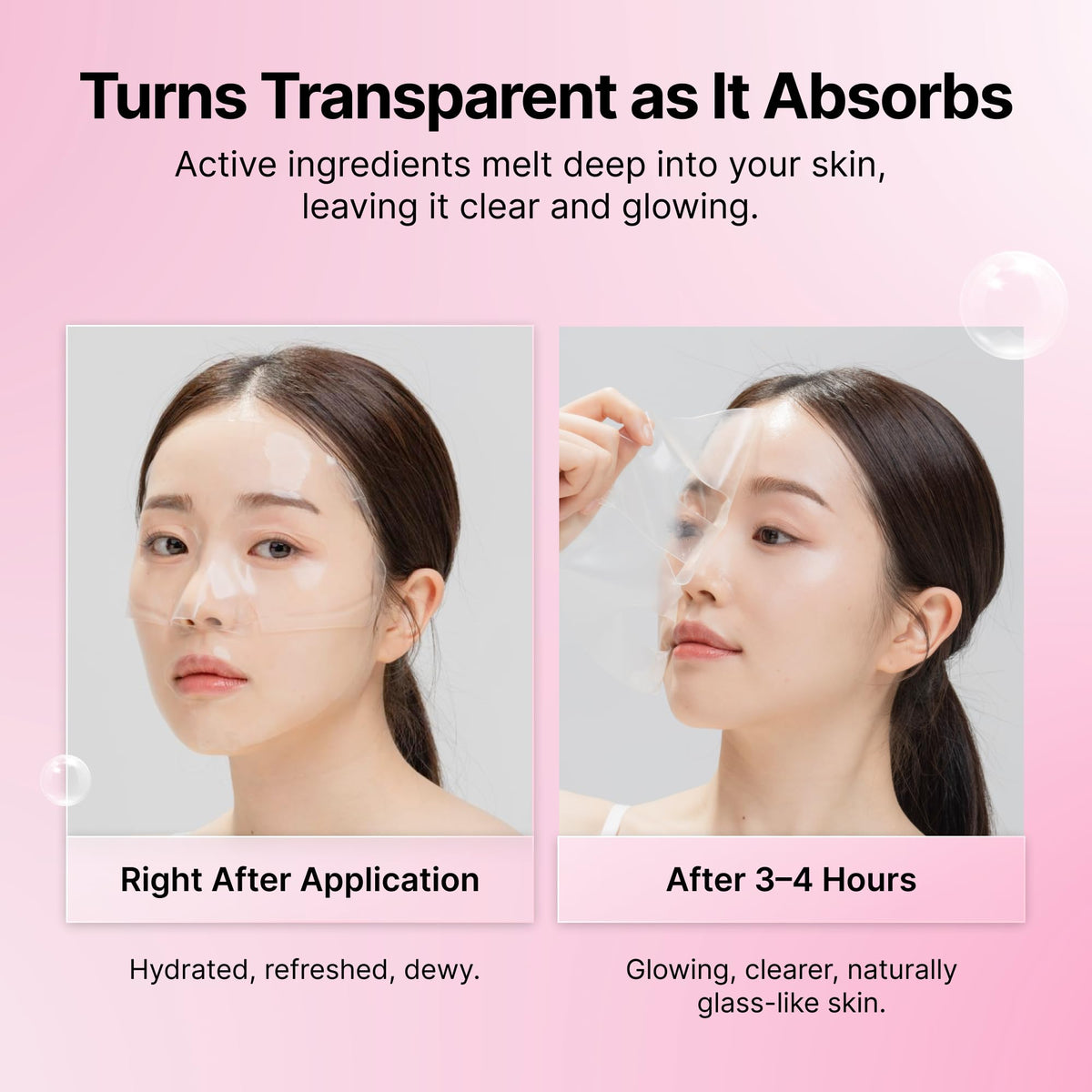 SEONGLOW Collagen Hydration Mask sheets displayed for full-face application
