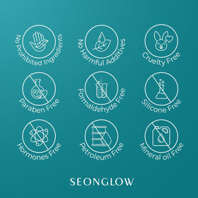 SEONGLOW serum used during daytime with SPF 30 guidance