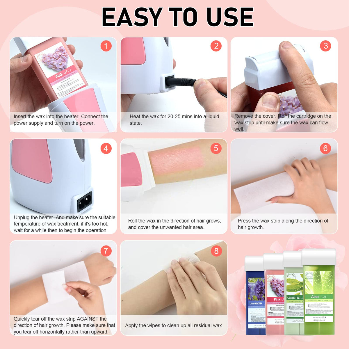 Seopri Roll On Wax clean oil bag enables residue-free cleanup