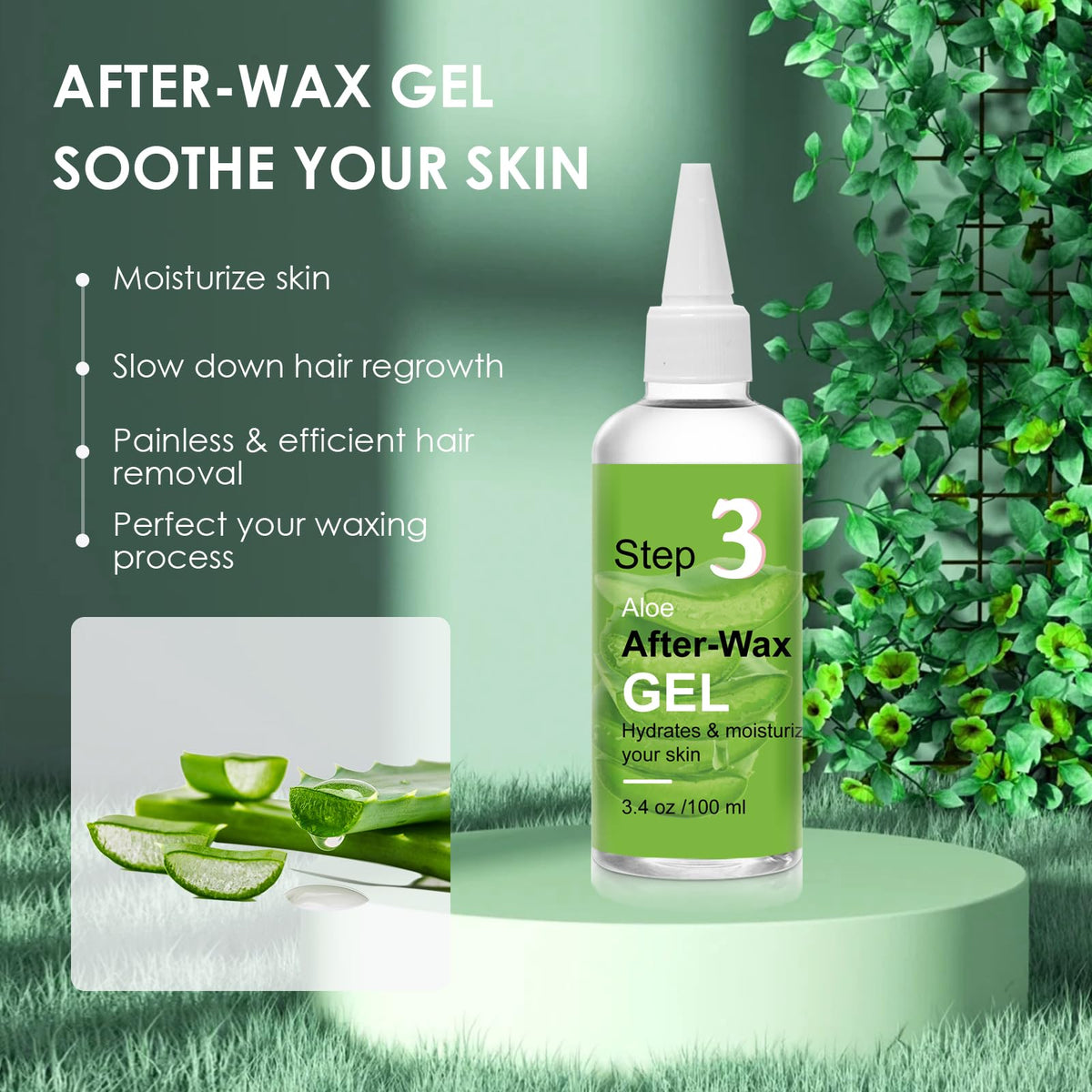 Seopri triple bottle skin care set packaging showing complete waxing kit