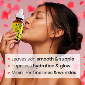 SeoulCeuticals Chebula Active Serum on vanity suggests a consistent daily routine