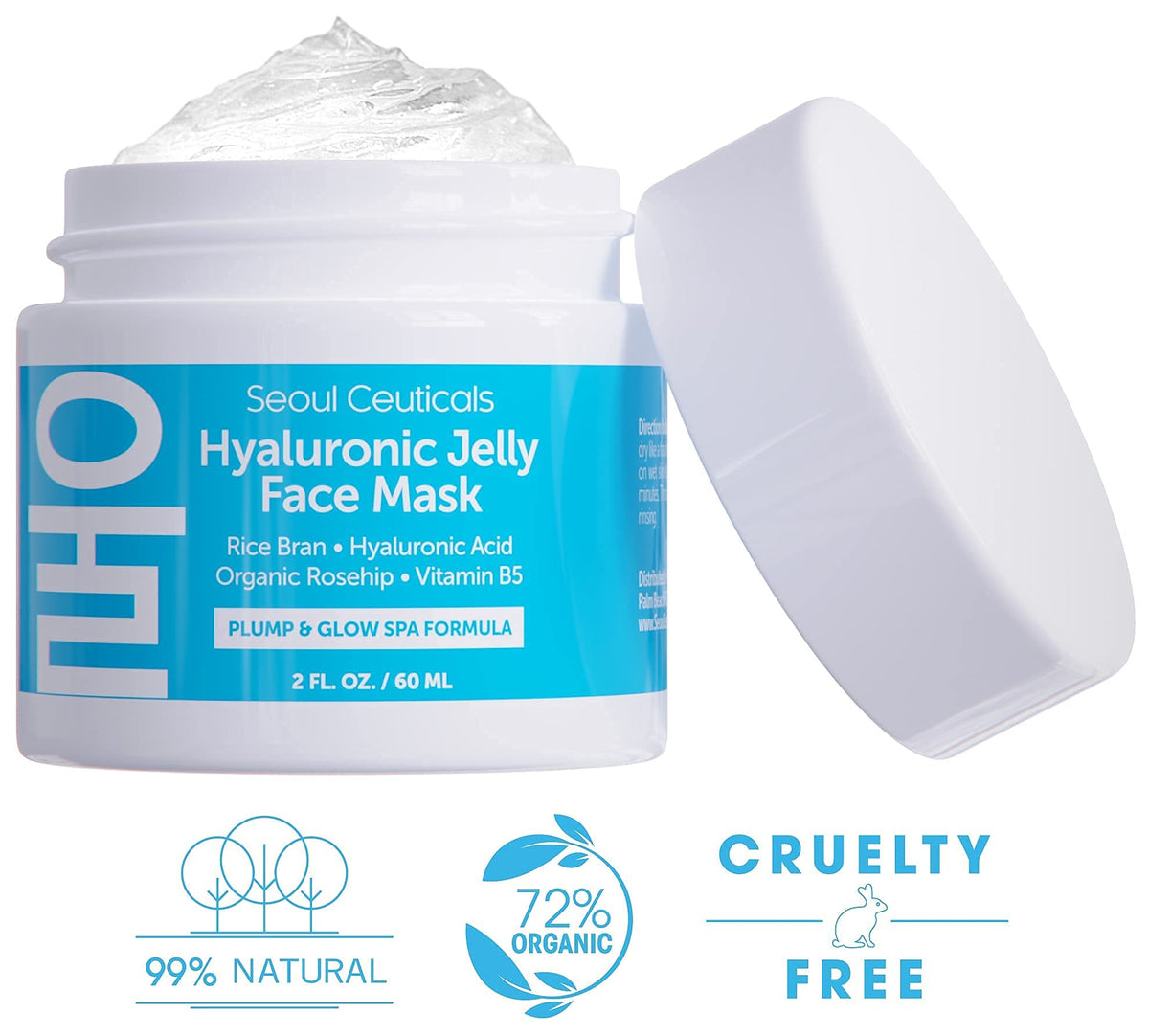 SeoulCeuticals close-up of skin with visible hydration after use.