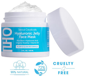 SeoulCeuticals close-up of skin with visible hydration after use.