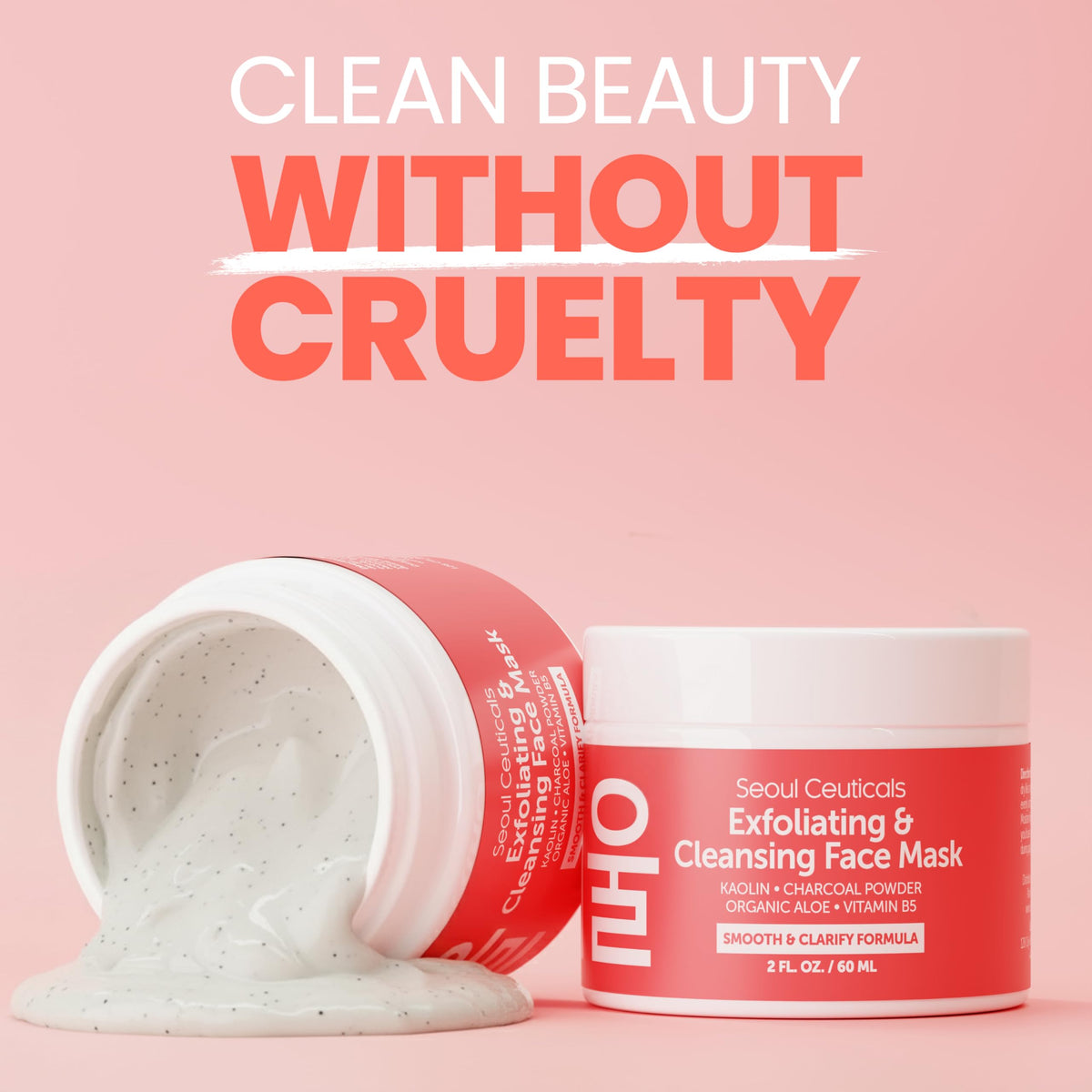 SeoulCeuticals Korean Face Scrub hydrates while exfoliating with a creamy texture