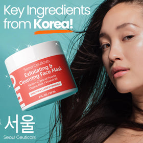 SeoulCeuticals Korean Face Scrub reduces oil and refines pores