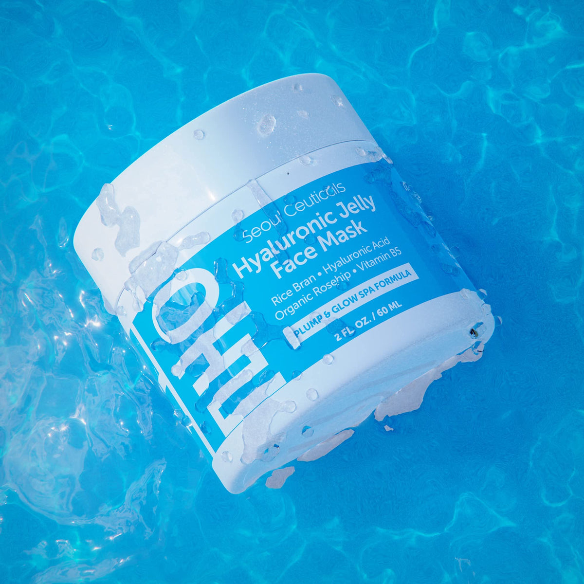 SeoulCeuticals jelly mask applied to clean skin for even coverage.