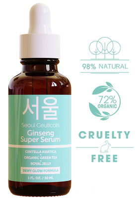 SeoulCeuticals Royal Jelly serum bottle showcases deep hydration and soft skin feel.