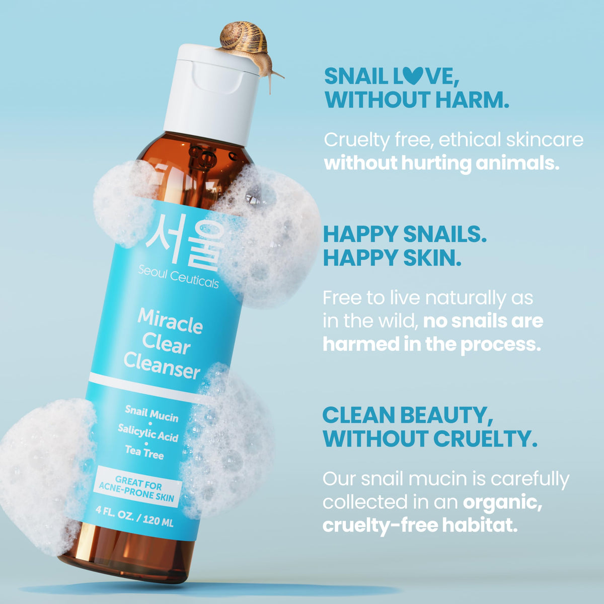 SeoulCeuticals snail mucin texture close-up highlights rich hydration and mild exfoliation
