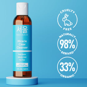SeoulCeuticals tea tree clarity close-up hints at blemish-focused care