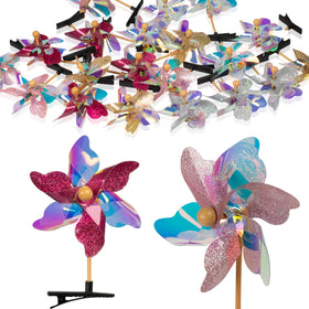 Sepco pinwheel hairclip spins softly in breeze for cute appeal
