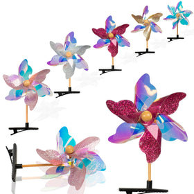 Sepco windmill sequin clip adds colorful sparkle to teen hairstyles