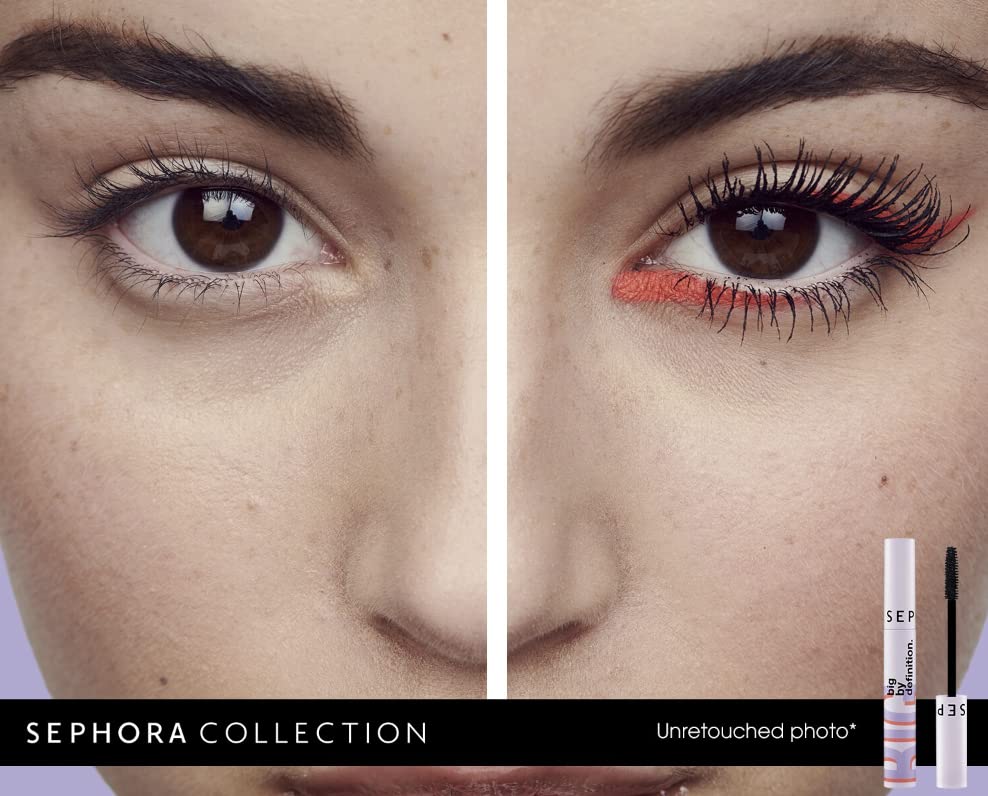 Sephora Collection Big By Definition mascara full lashes for a fanned look.