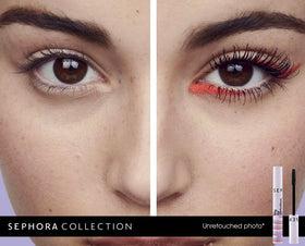 Sephora Collection Big By Definition mascara full lashes for a fanned look.