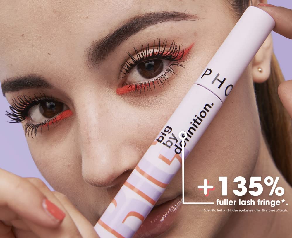 Sephora Collection Big By Definition mascara long-wear formula resists smudging.