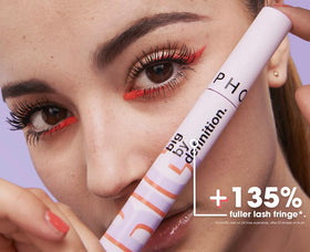 Sephora Collection Big By Definition mascara long-wear formula resists smudging.