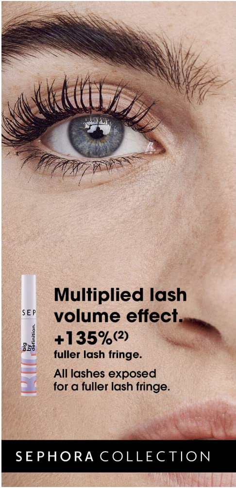 Sephora Collection Big By Definition mascara water-resistant for active daily wear.