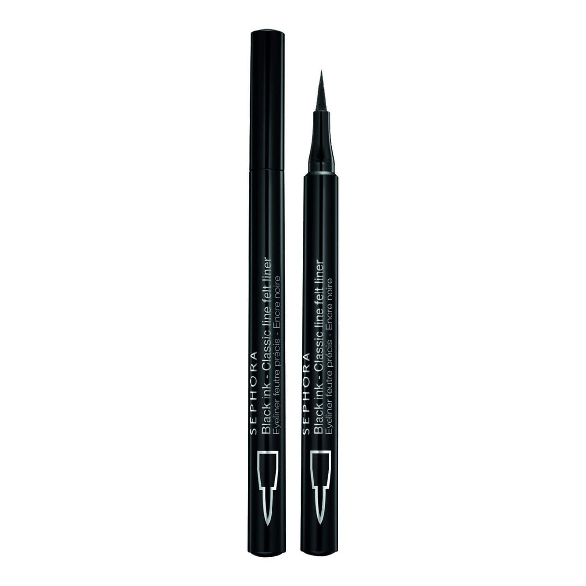 SEPHORA Collection Classic Line bottle closeup shows ultra-black pigment for precise lining.