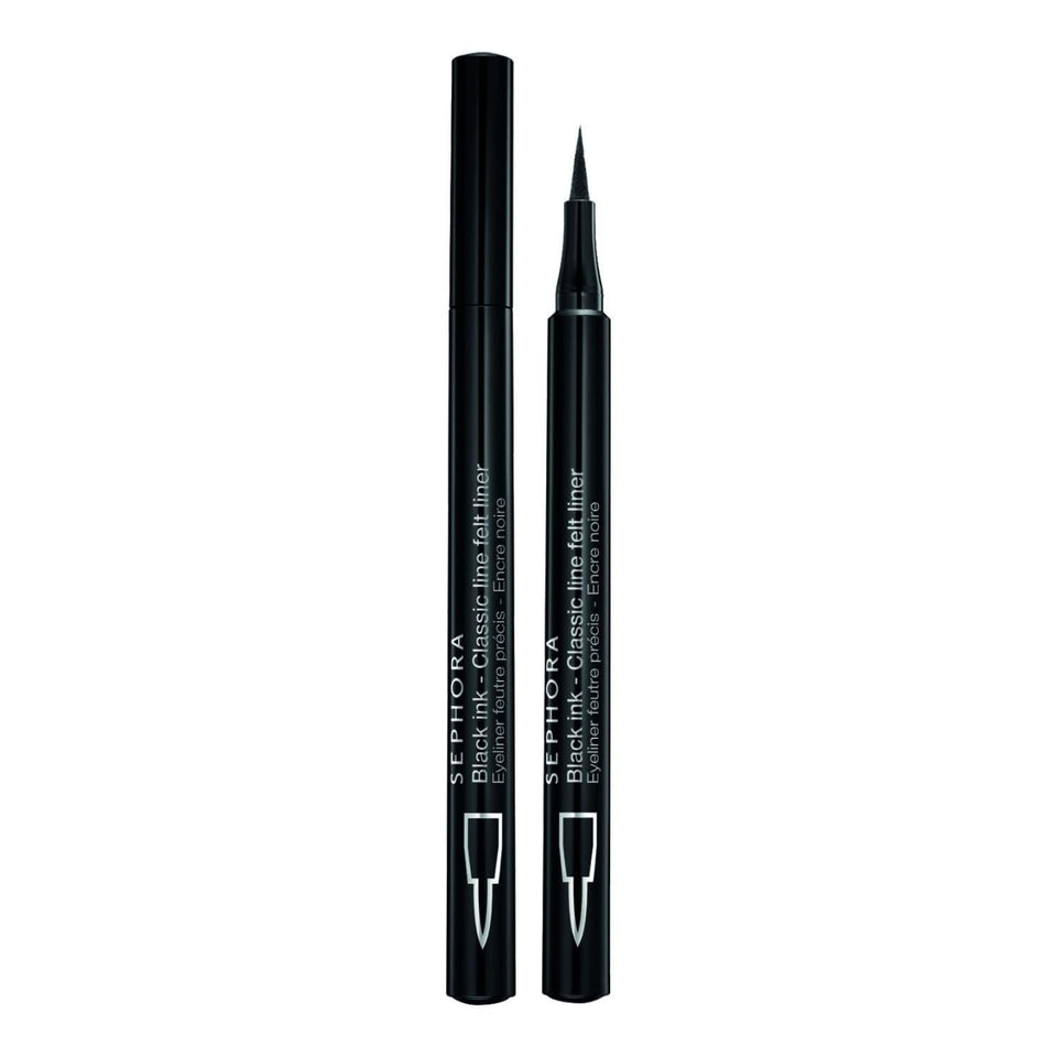 SEPHORA Collection Classic Line bottle closeup shows ultra-black pigment for precise lining.