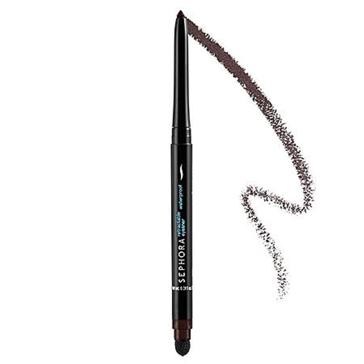 SEPHORA Collection Retractable Eyeliner Application provides precise, long-lasting brown-black line