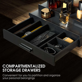 Sephyroth three-tier display shows organized fragrance collection at a glance
