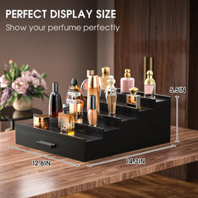 Sephyroth 5T bamboo organizer showing its layered storage design.
