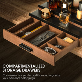 Sephyroth three-tier drawer organizer with compartments for watches and keys