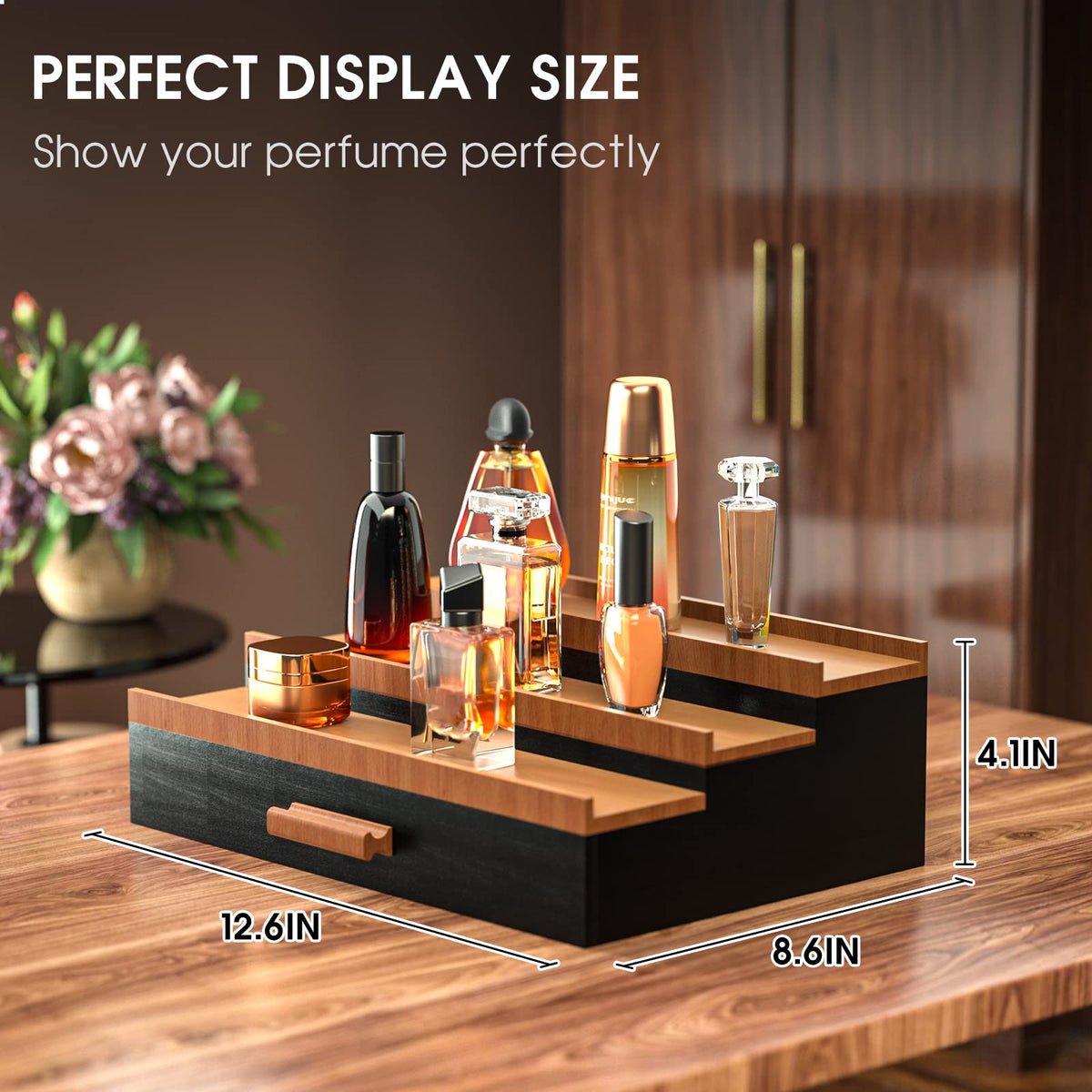 Sephyroth multipurpose drawer organization helps tidy accessories.