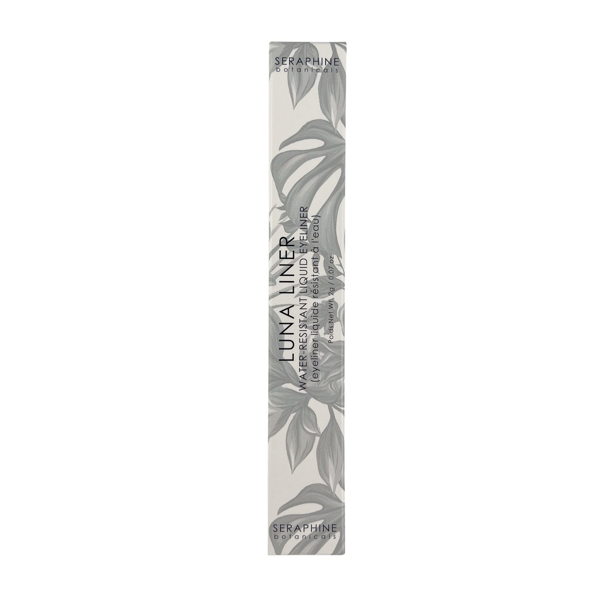 Seraphine Botanicals Luna black pigment swatch showing rich color and smooth application