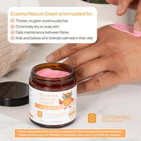 Serawise fragrance-free tub emphasizing suitability for fragrance-sensitive users.
