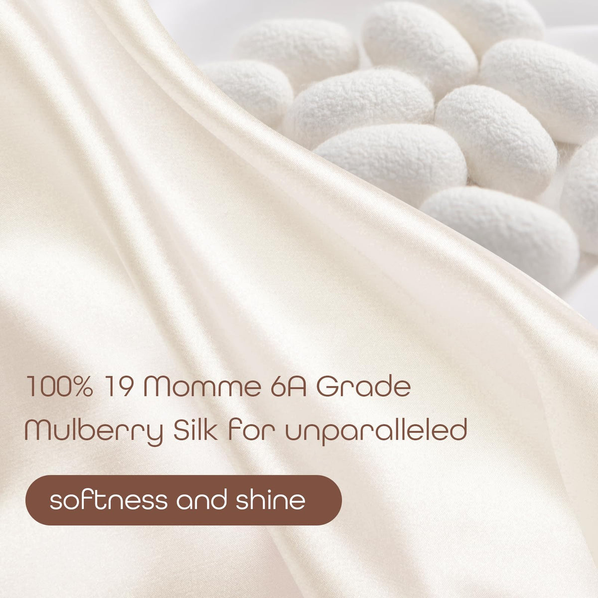 SereLune silver silk bonnet enhances bedtime routine with a luxe look.
