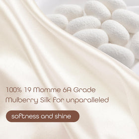 SereLune silver silk bonnet enhances bedtime routine with a luxe look.