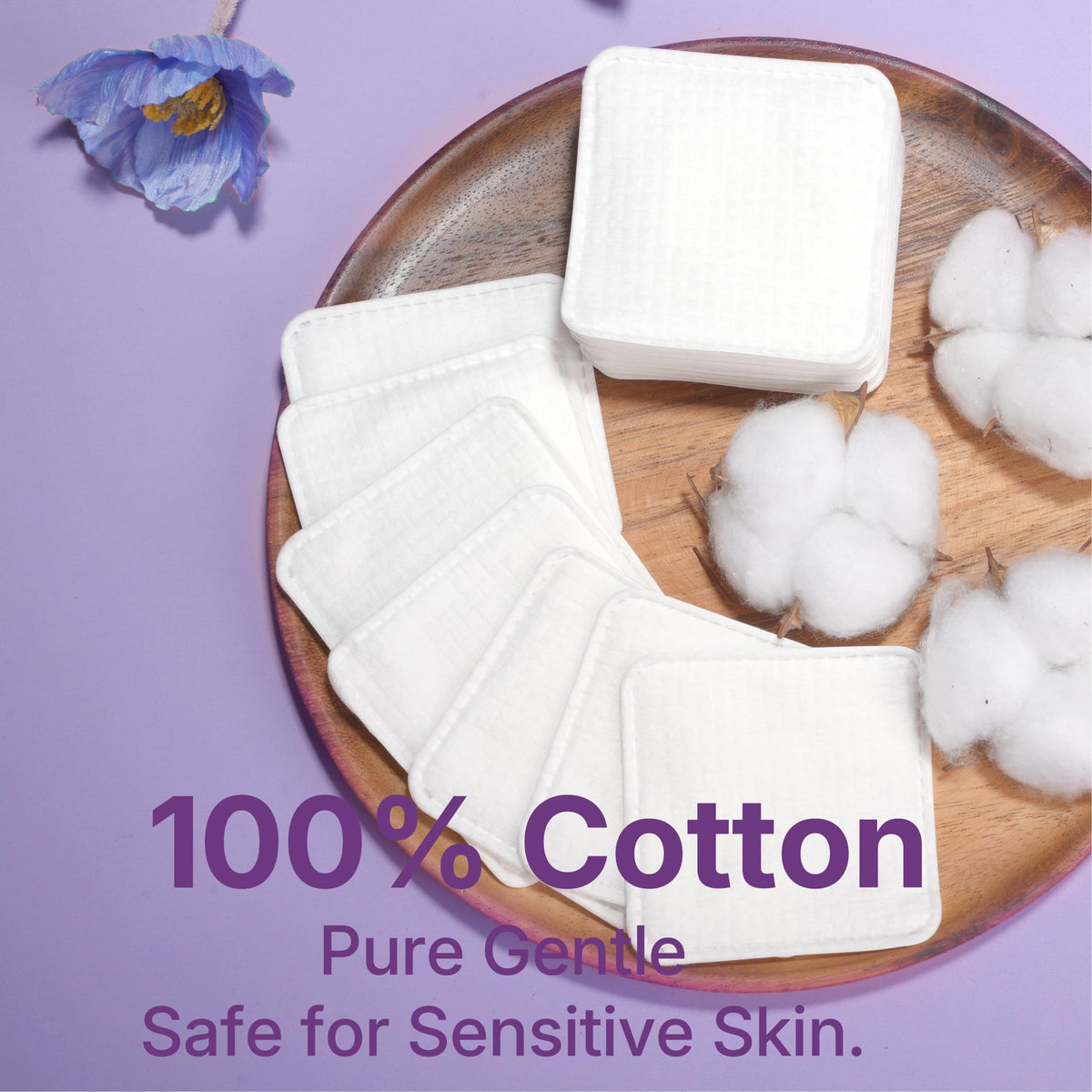 Serenorch hypoallergenic cotton pad for sensitive skin safety and comfort.