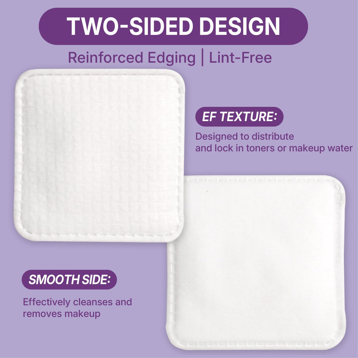 Serenorch pad used to apply lotion across the face for even coverage.