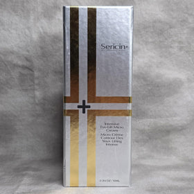 Sericin Plus Intensive Eye-Lift Micro Cream peptide blend closeup sculpting the eye contour.