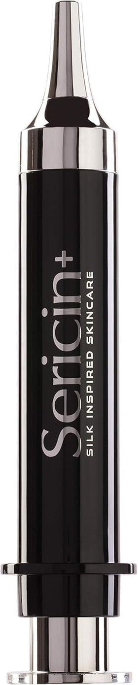Sericin Plus Intensive Eye-Lift Micro Cream syringe closeup for precise dosage and smoother under-eye skin.