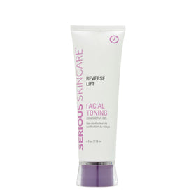 Serious Skincare collagen gel bottle shown for microcurrent use and hydration benefits