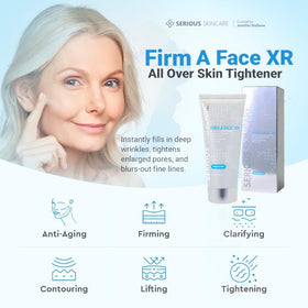 Serious Skincare Firm A Face XR eye area caution to avoid eyelids during use