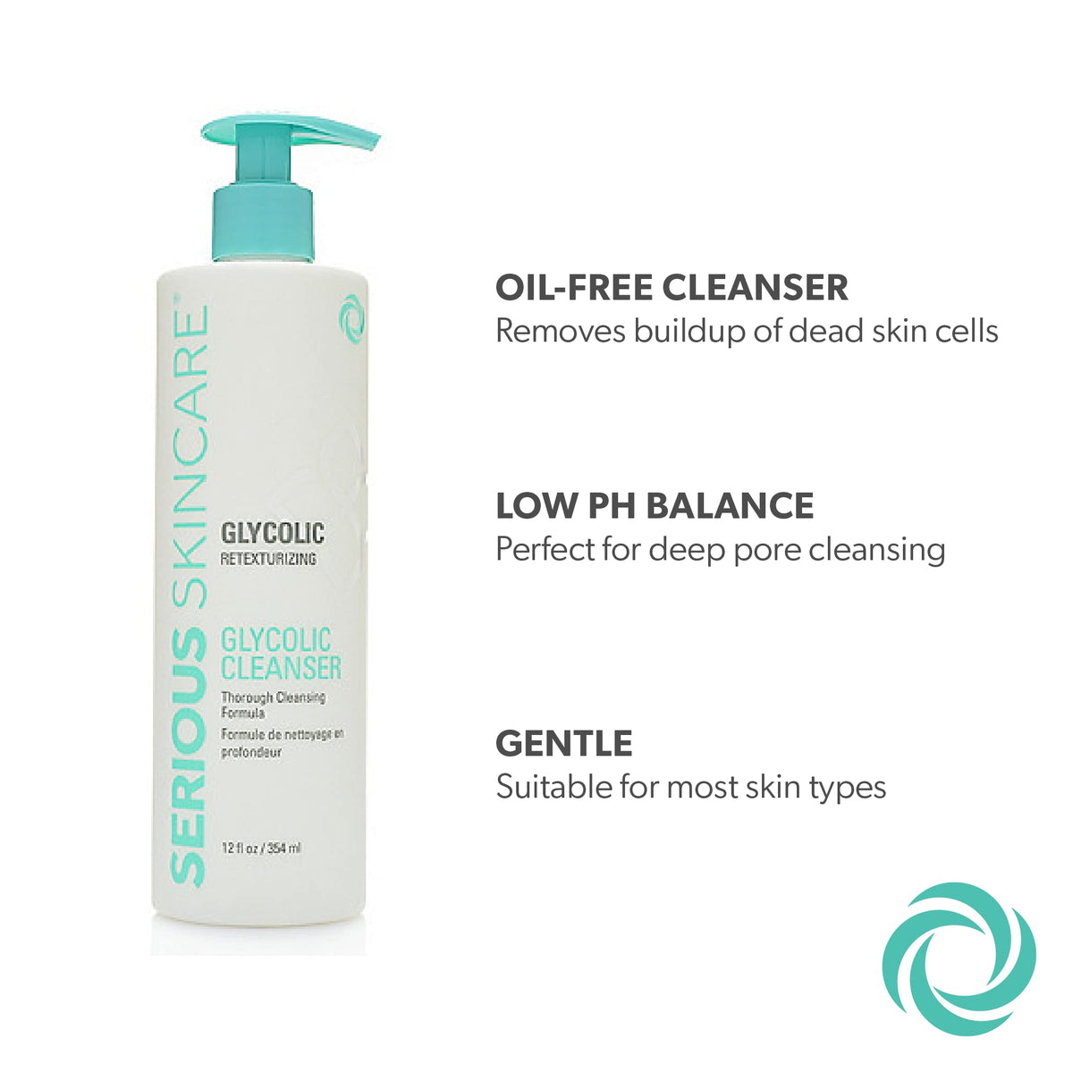 Serious Skincare Glycolic Cleanser aloe and chamomile soothe irritated skin