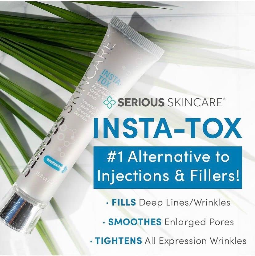 Serious Skincare INSTA-TOX eye-area safe use near brows.
