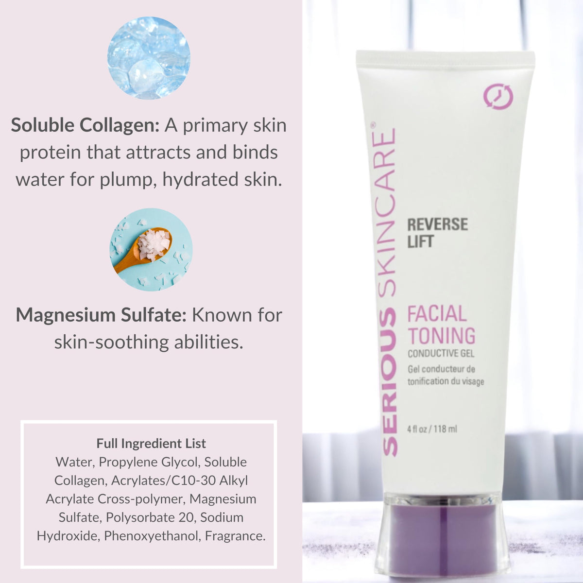 Serious Skincare non-staining gel suitable for easy cleanup after use