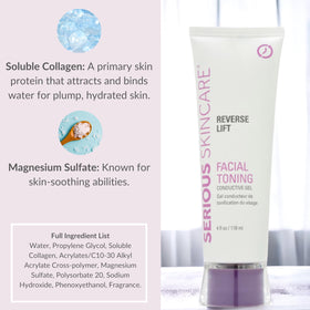 Serious Skincare non-staining gel suitable for easy cleanup after use
