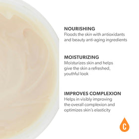 Serious Skincare Serious-C3 Plasma Restore cream texture shot suggests luxurious, soothing moisture