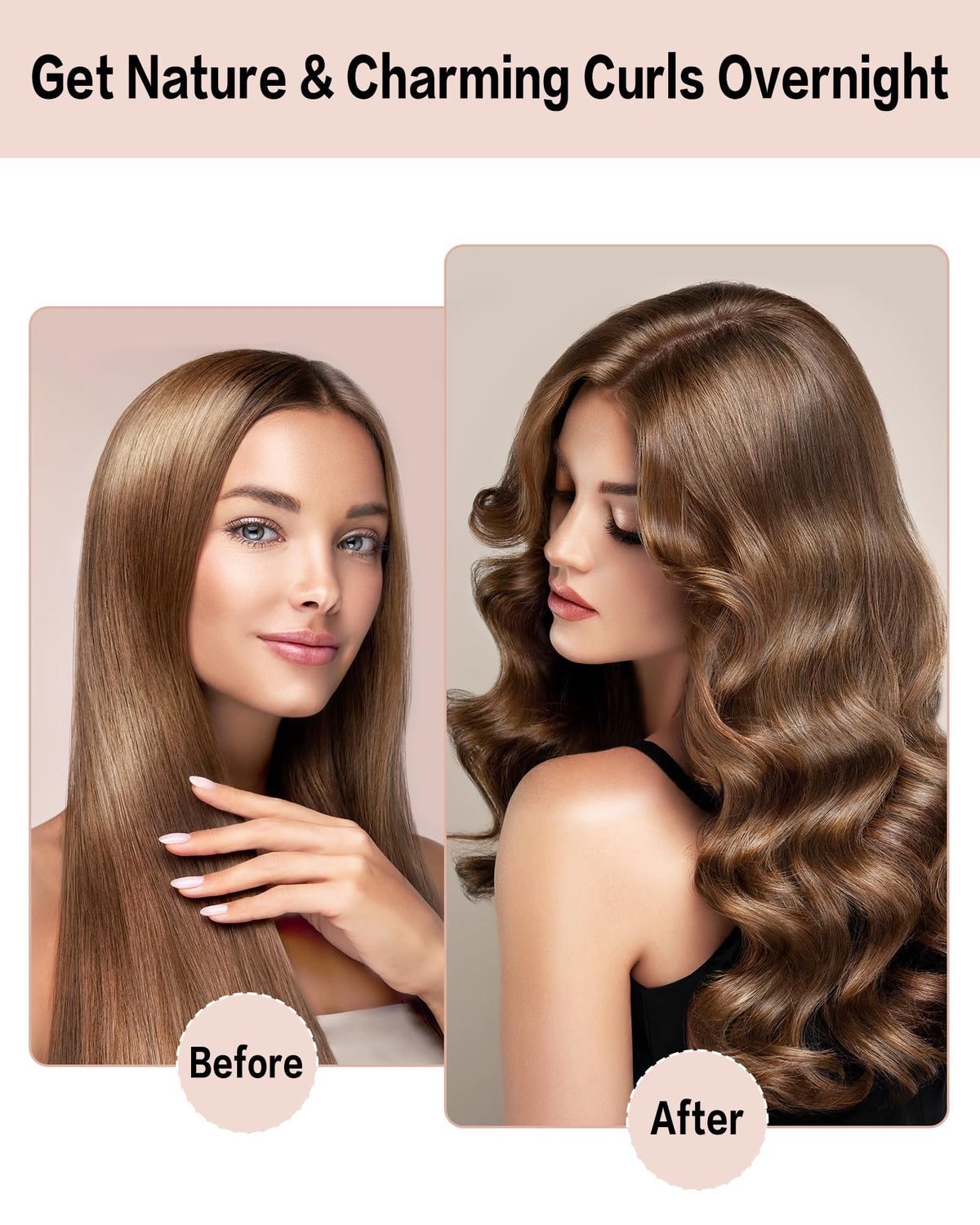Seritant velvet hair rollers for sleep create soft, bounce-without-damage curls