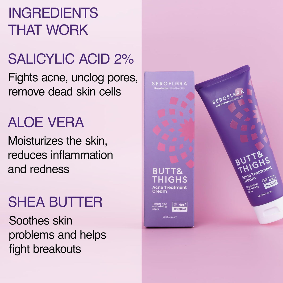 Seroflora blemish spot application on skin for routine care