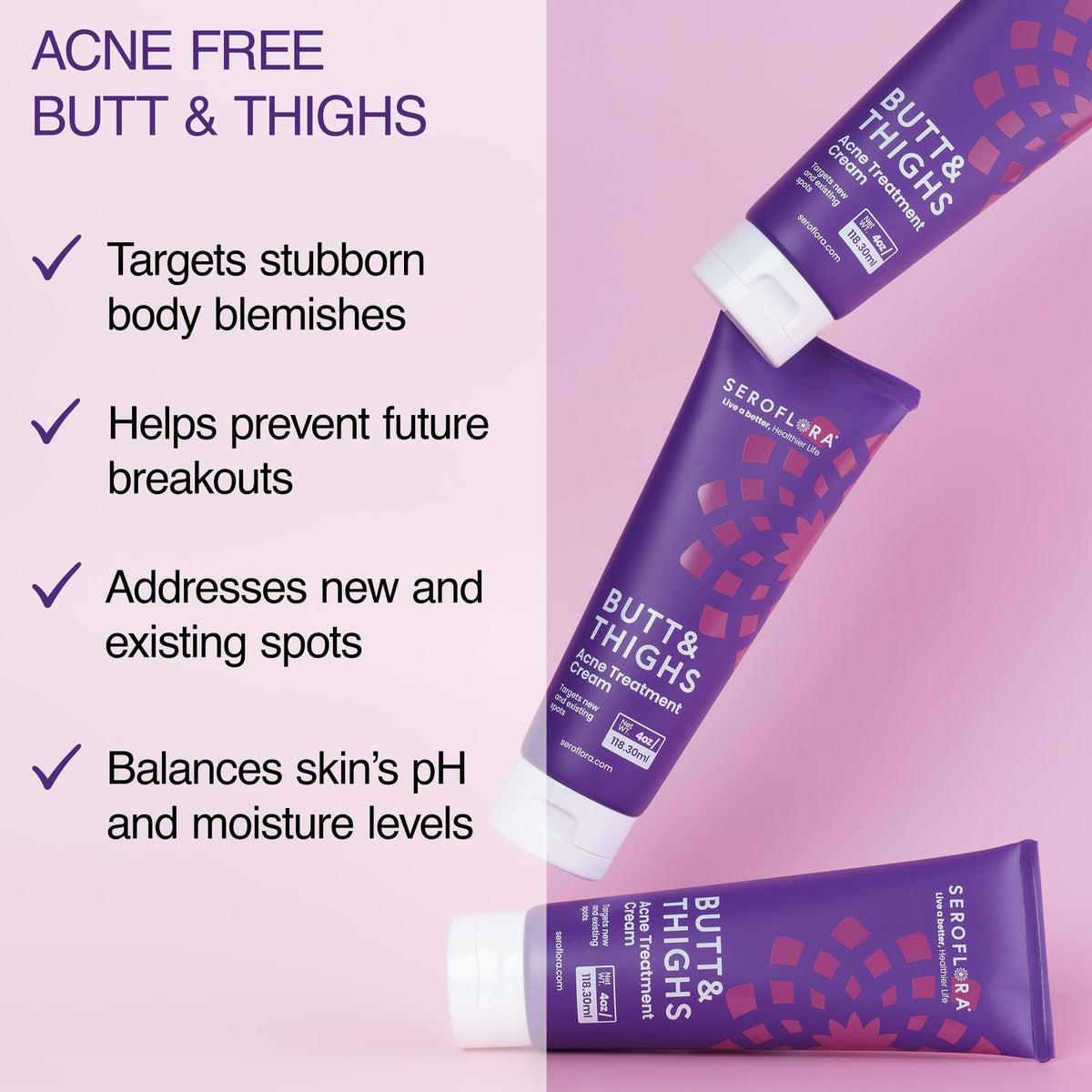 Seroflora 2% salicylic acid bottle on shelf for acne prone skin