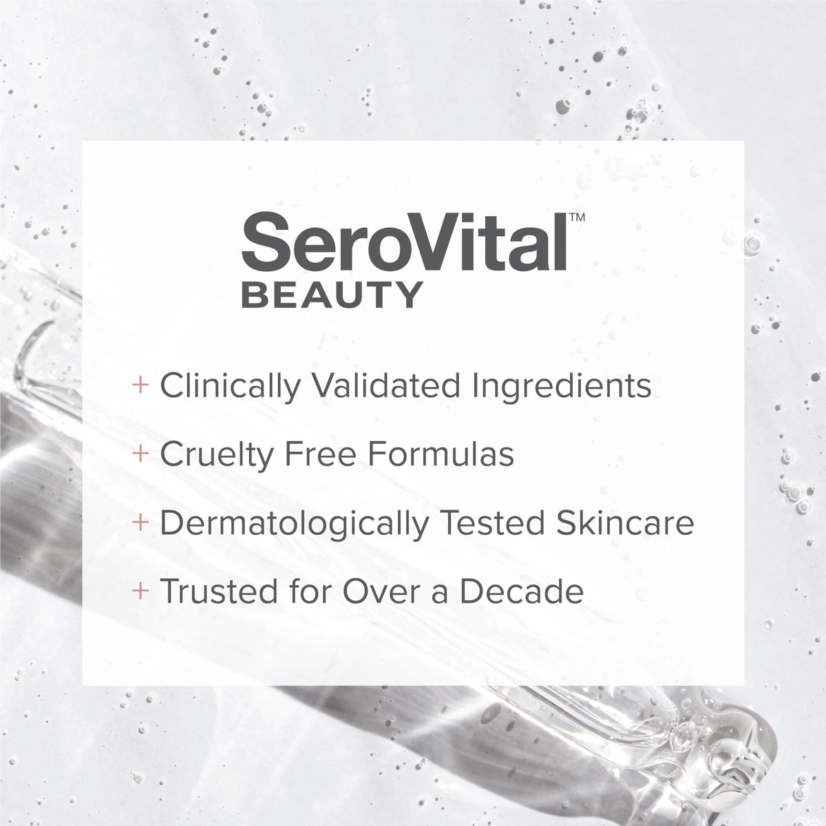 Serovital RetinAll packaging highlights clean beauty certifications