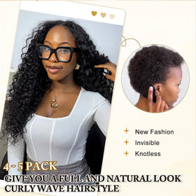 Serreal Gogo Curl knotless invisible feature delivers seamless, natural-looking results.