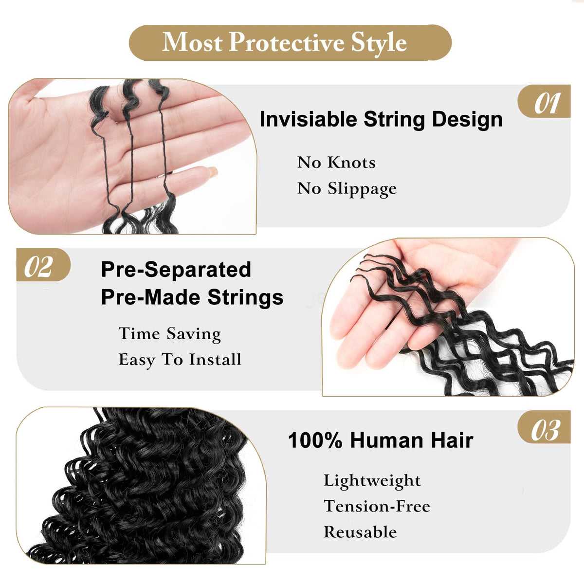 Serreal Gogo Curl natural look in deep curly wave for versatile styling.