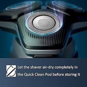 Serytoen angular shavers pod targets debris removal for smoother shaves on 9000/5000 series.