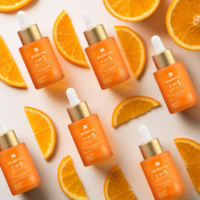 Sesderma C-VIT 5 Fusion serum label close-up with liposomal vitamin C.